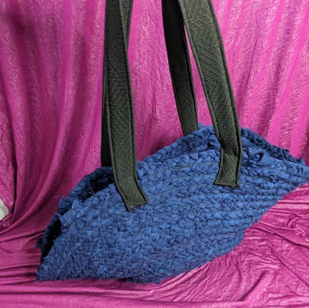 Recycled fabric market tote